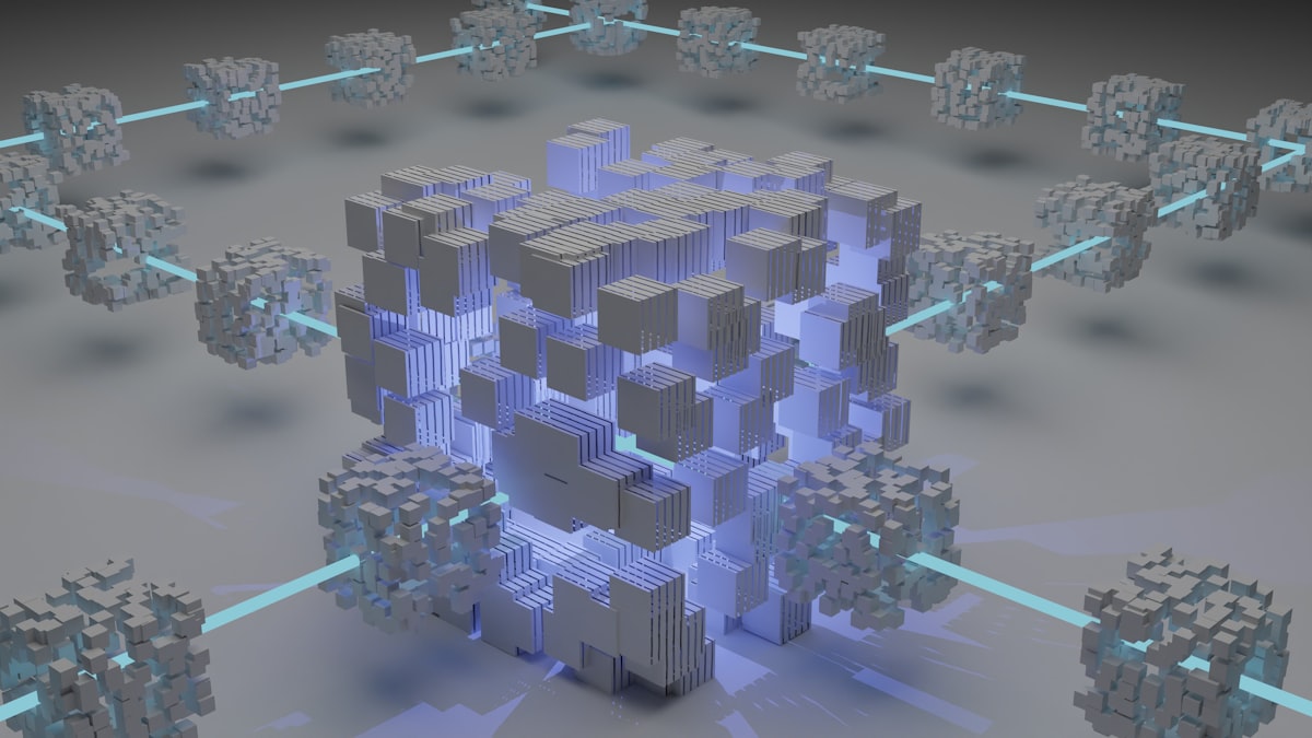 Ethereum staking network visualization with validator nodes and blockchain technology